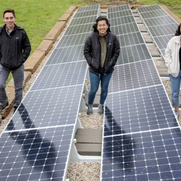 Expanding solar power at Tyson Research Center: Three McKelvey School of Engineering students design sustainable power system for Tyson