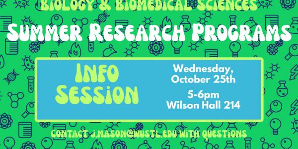 Summer Research Program Info Session